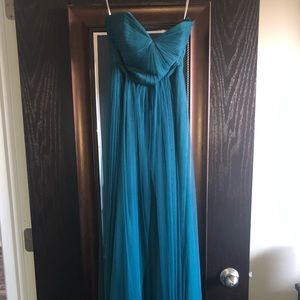 Wtoo teal bridesmaid dress
